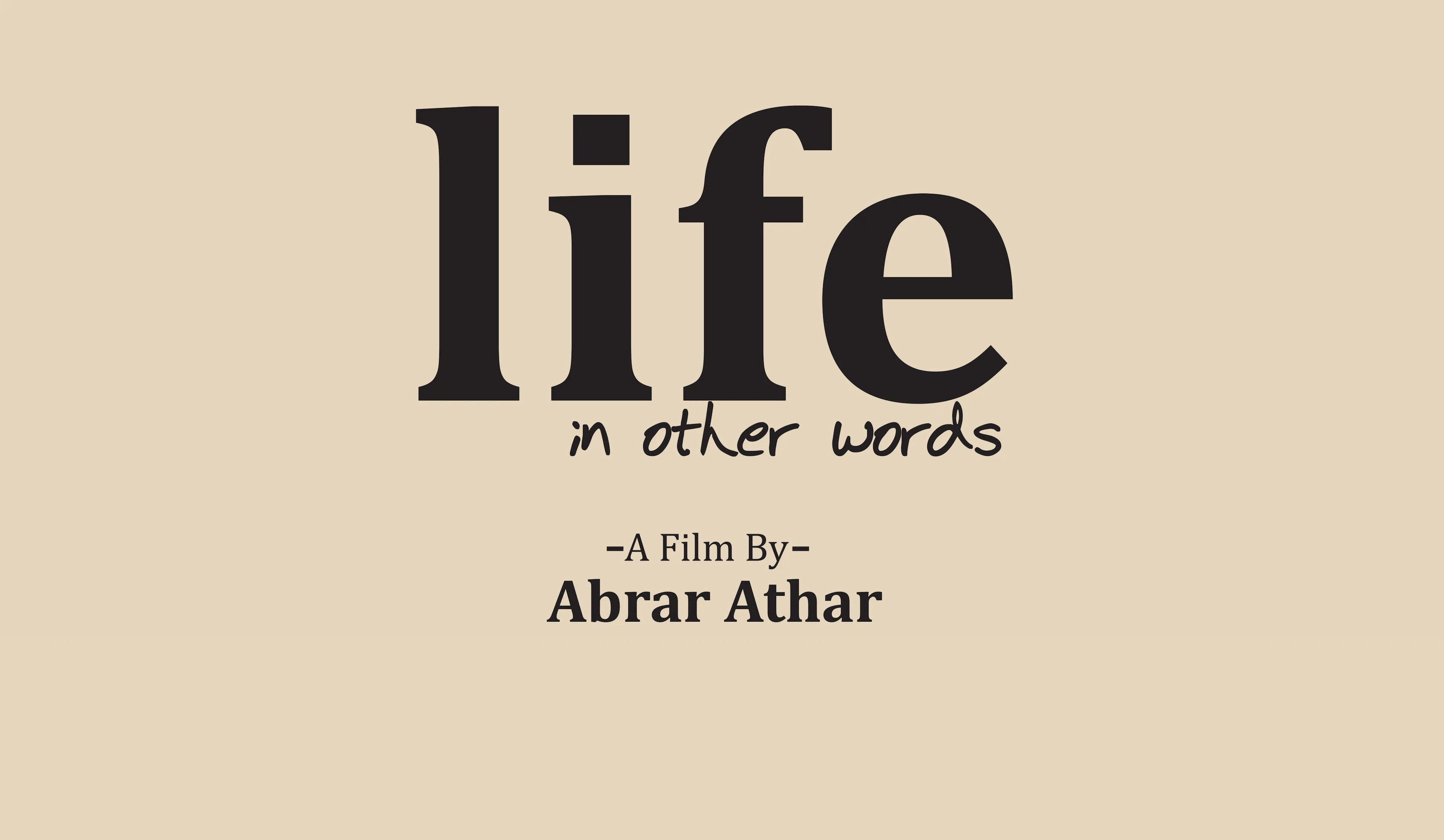 Life in Other Words poster